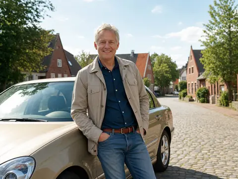 Verkäufer aus Werl mit dem verkauften Fahrzeug